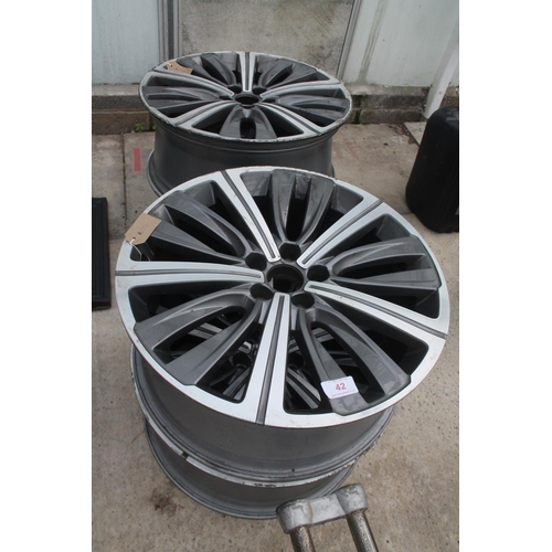 42 - FOUR ALLOY WHEELS - NO VAT