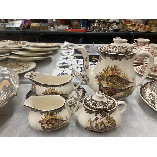 213 - AN APPROX FIFTY PIECE ROYAL WORCESTER PALISSY DINNER SERVICE AND COFFEE SET TO INCLUDE VARIOUS SIZED... 