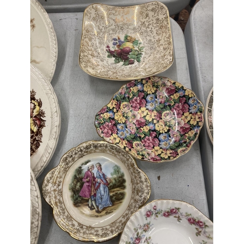 257 - A QUANTITY OF PIN TRAYS INCLUDE ROYAL DOULTON, ROYAL WORCESTER, JAMES KENT, ETC