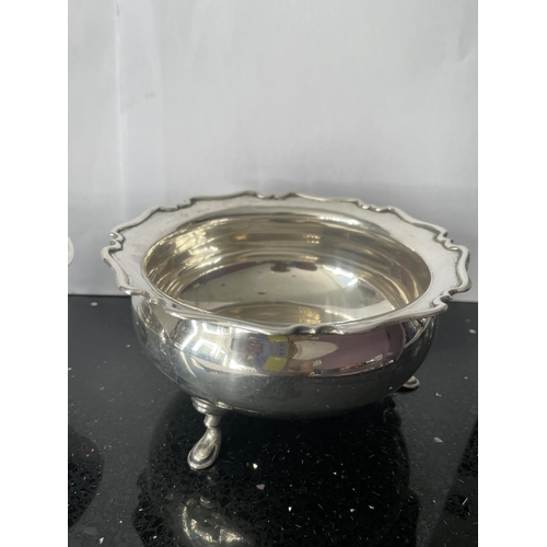 32A - TWO SILVER ITEMS TO INCLUDE A SUGAR BOWL AND CREAM JUG BOTH HALLMARKED SHEFFIELD 1911 GROSS WEIGHT 2... 