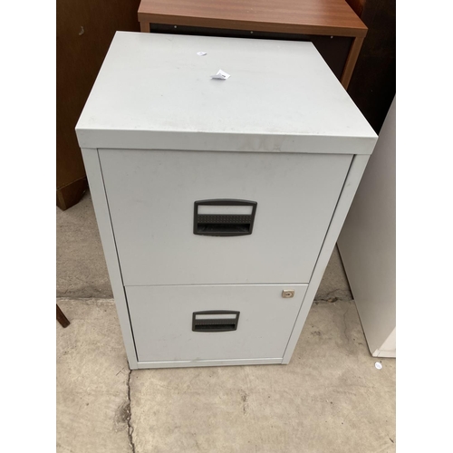 2743 - A MODERN METALWARE TWO DRAWER FILING CABINET