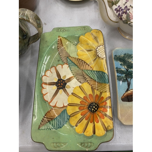 88 - A GRAYS POTTERY 'SUNBUFF' COFFEE SET TO INCLUDE A COFFEE POT, SUGAR BOWL, CREAM JUG, CUPS AND SAUCER... 