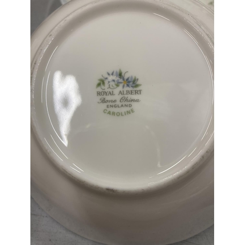 215 - A QUANTITY OF CHINA BOWLS TO INCLUDE PARAGON 'DEBUTANTE', PARAGON 'COUNTRY LANE' AND ROYAL ALBERT 'C... 