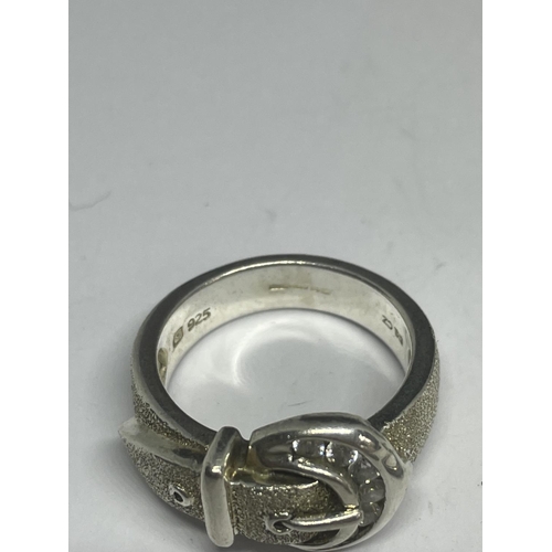 550 - FIVE VARIOUS MARKED SILVER RINGS