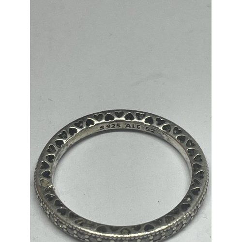 550 - FIVE VARIOUS MARKED SILVER RINGS