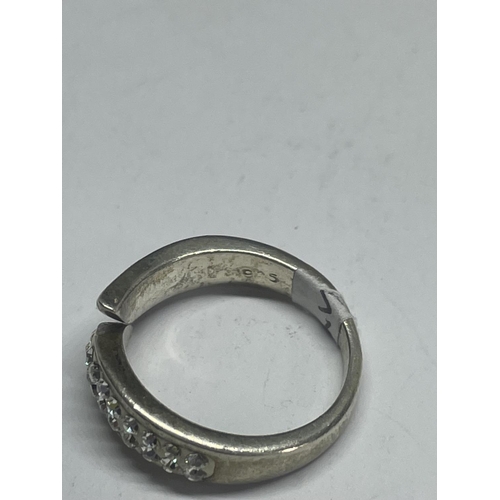 556 - FIVE VARIOUS MARKED SILVER RINGS