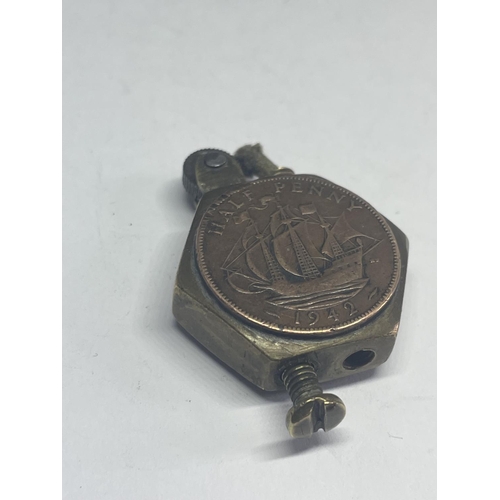 619 - A TRENCH ART CIGARETTE LIGHTER