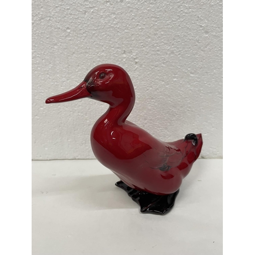 313 - A DOULTON FLAMBE DUCK