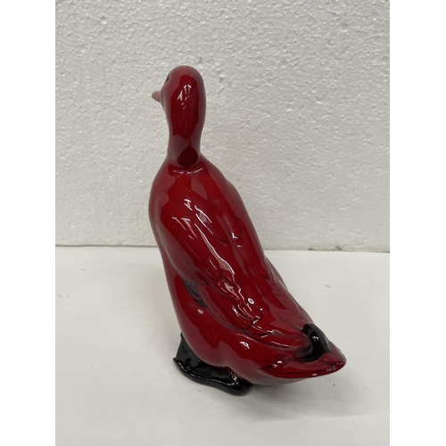 313 - A DOULTON FLAMBE DUCK