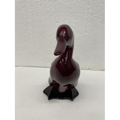 317 - A DOULTON FLAMBE DUCK