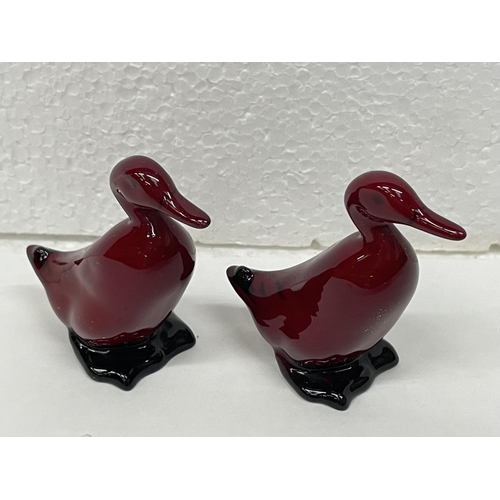 320 - DOULTON FLAMBE DUCKS