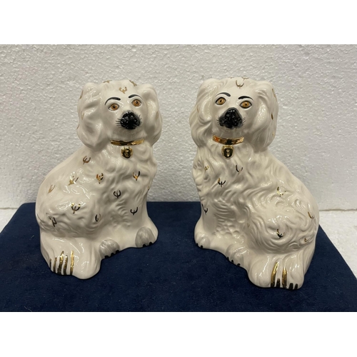 356 - TWO PAIRS OF ROYAL DOULTON STAFFORDSHIRE SPANIELS