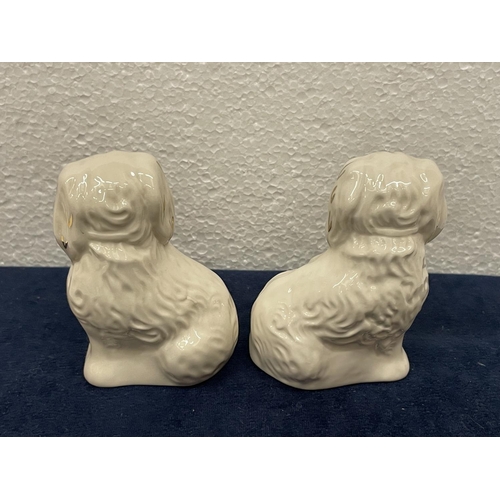 356 - TWO PAIRS OF ROYAL DOULTON STAFFORDSHIRE SPANIELS