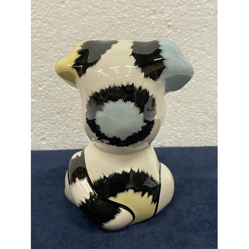 358 - A LORNA BAILEY HAND PAINTED AND SIGNED DOG WUF WUF