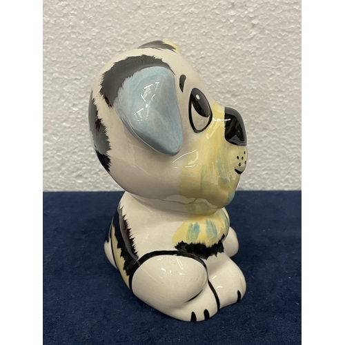 358 - A LORNA BAILEY HAND PAINTED AND SIGNED DOG WUF WUF