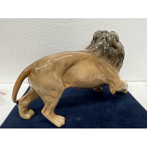 376 - A LARGE BESWICK FIGURE OF A LION