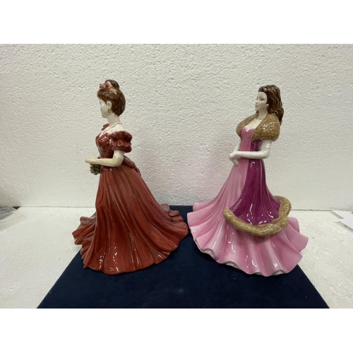 378 - TWO COALPORT FIGURES JADIE CLASSIC ELEGANCE AND JENNY MODELLED BY JACK GLYNN