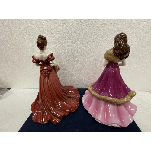 378 - TWO COALPORT FIGURES JADIE CLASSIC ELEGANCE AND JENNY MODELLED BY JACK GLYNN