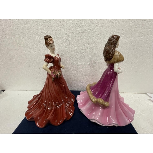 378 - TWO COALPORT FIGURES JADIE CLASSIC ELEGANCE AND JENNY MODELLED BY JACK GLYNN