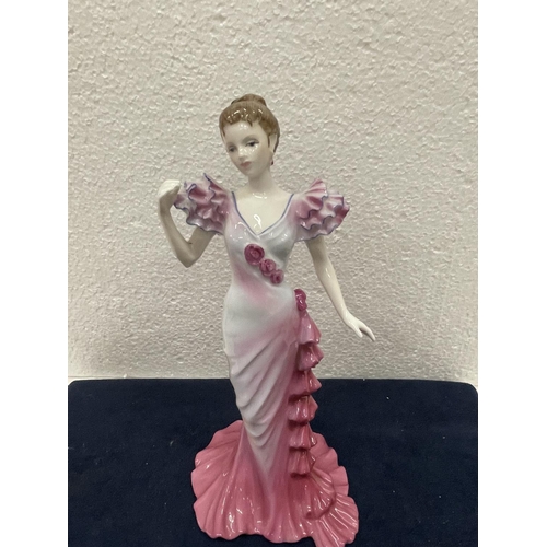 413 - A COALPORT FIGURE AMBER LIMITED EDITION 10/250