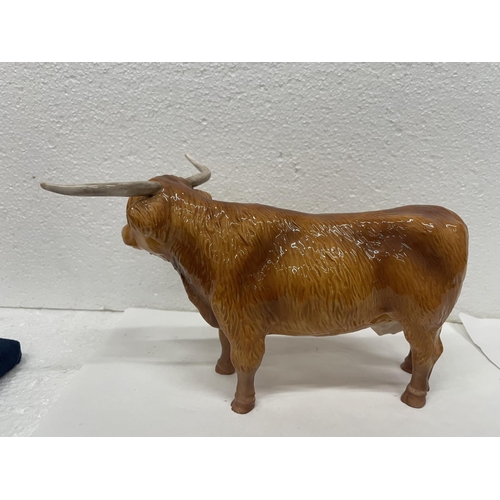 427 - A JOHN BESWICK HIGHLAND COW FIGURE