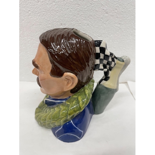 443 - A KEVIN FRANCIS PROTOTYPE TOBY JUG OF NIGEL MANSELL