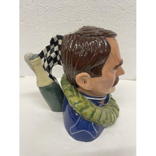 443 - A KEVIN FRANCIS PROTOTYPE TOBY JUG OF NIGEL MANSELL