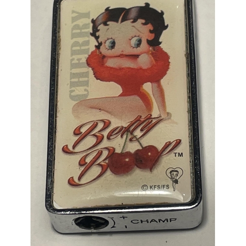 655 - FOUR VARIOUS VINTAGE CIGARETTE LIGHTERS ONE BETTY BOO