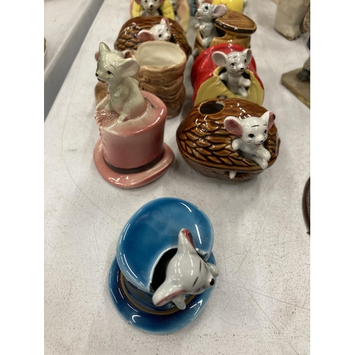 213 - A LARGE QUANTITY OF CERAMIC MICE FIGURINES