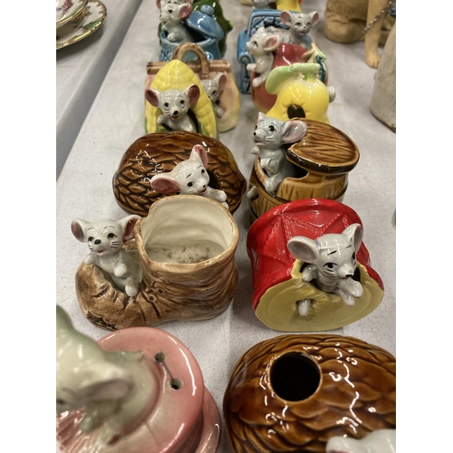 213 - A LARGE QUANTITY OF CERAMIC MICE FIGURINES