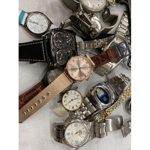 235 - A LARGE QUANTITY OF WRISTWATCHES TO INCLUDE SLAZENGER, ROTARY, HENLEYS, ETC