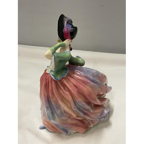 466 - A ROYAL DOULTON COLOURWAY FIGURE AUTUMN BREEZES HN 1911