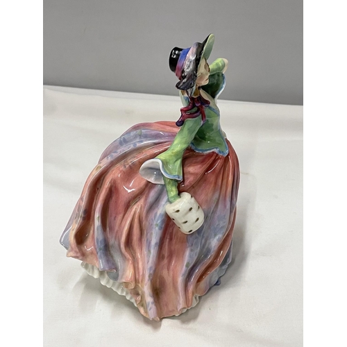 466 - A ROYAL DOULTON COLOURWAY FIGURE AUTUMN BREEZES HN 1911