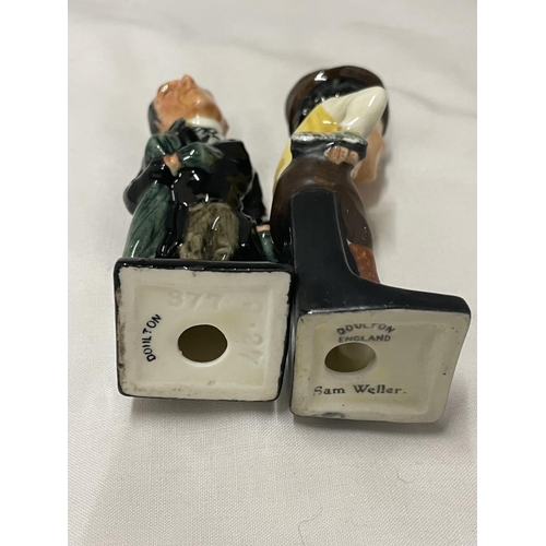 469 - TWO ROYAL DOULTON DICKENS FIGURES TO INCLUDE SAM WELLER