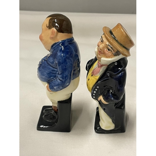 473 - TWO ROYAL DOULTON DICKENS FIGURES FAT BOY AND CAPTAIN CUTTLE