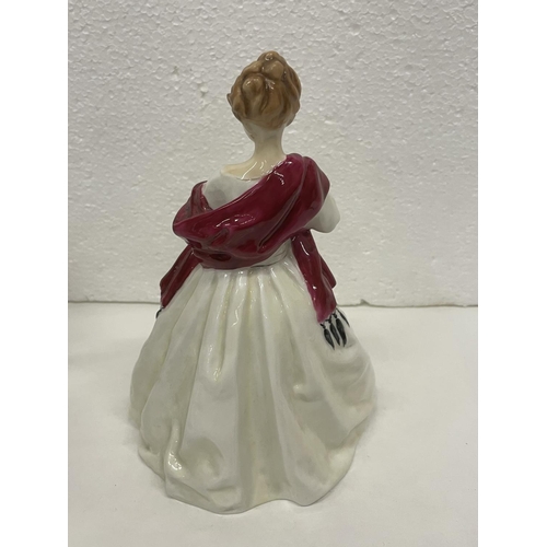 491 - A ROYAL WORCESTER FIGURE FIRST DANCE MODELLED BY F C DOUGHTY