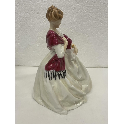 491 - A ROYAL WORCESTER FIGURE FIRST DANCE MODELLED BY F C DOUGHTY