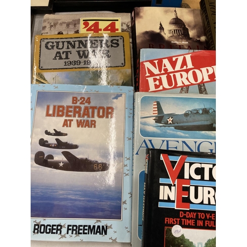 289 - TEN LARGE HARDBACK FIRST EDITION WAR BOOKS