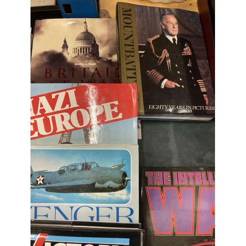 289 - TEN LARGE HARDBACK FIRST EDITION WAR BOOKS