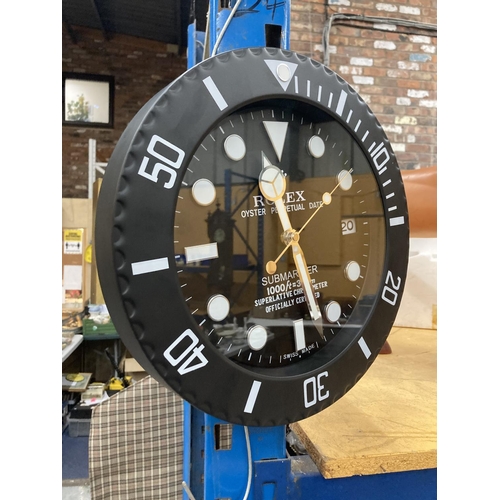 701 - A DEALERS WALL CLOCK