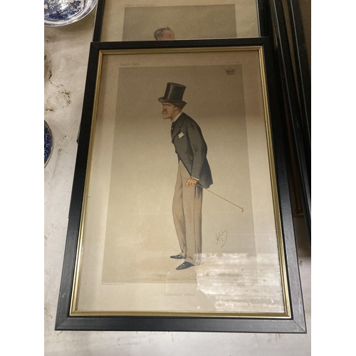 767 - A QUANTITY OF 'VANITY FAIR' FRAMED SPY PRINTS