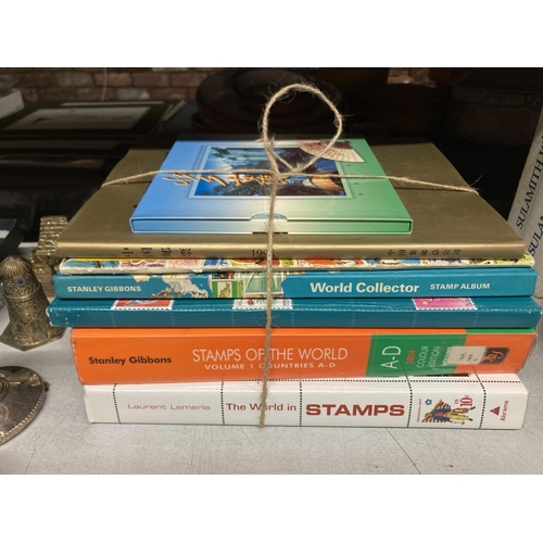 806 - ASSORTED STAMP ALBUMS AND BOOKS