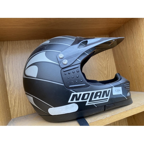 1384 - A NOLAN MOTORBIKE HELMET