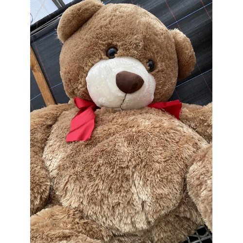 1388 - AN ASSORTMENT OF LARGE PLUSH TEDDY BEARS