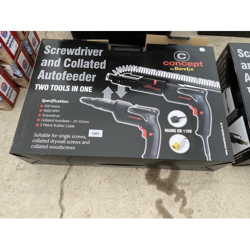 1461 - A NEW AND BOXED CONCEPT BY DUROFIX SCREWDRIVER AND COLLATED AUTOFEEDER