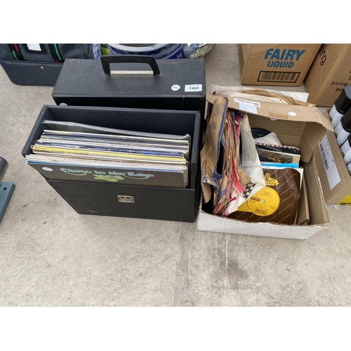 1464 - AN ASSORTMENT OF VINTAGE LP RECORDS AND 7