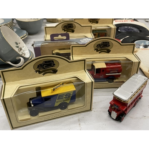 710 - A QUANTITY OF LLEDO BOXED DIE-CAST VEHICLES TO INCLUDE ADVERTISING VANS, BUSES, ETC