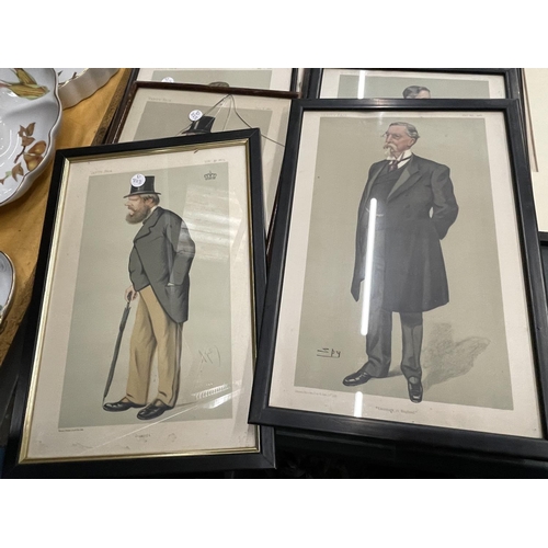 716 - A QUANTITY OF 'VANITY FAIR' FRAMED SPY PRINTS