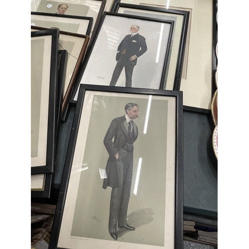 716 - A QUANTITY OF 'VANITY FAIR' FRAMED SPY PRINTS