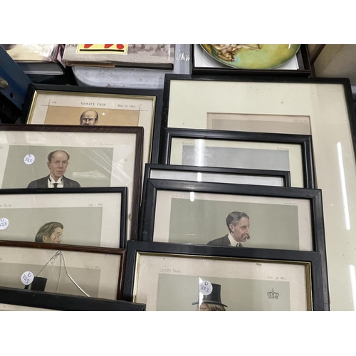 716 - A QUANTITY OF 'VANITY FAIR' FRAMED SPY PRINTS